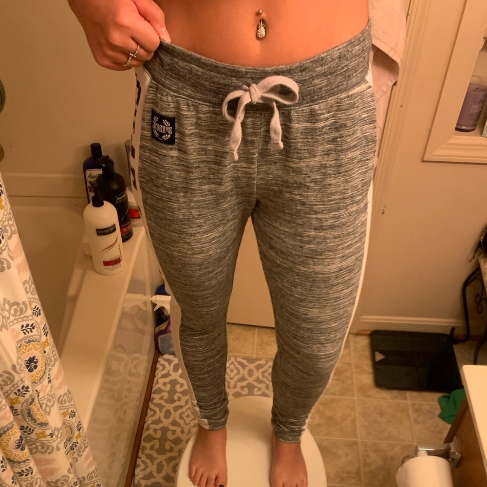 ❌SOLD❌ LOVE PINK vs grey and white joggers
